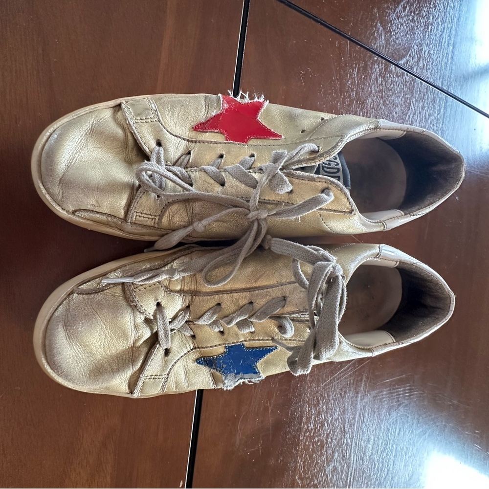 Very worn Golden Goose Superstar